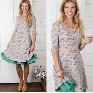 NWT Matilda Jane x Joanna Gaines Down on the Farm Fit & Flare Dress Sz M Floral